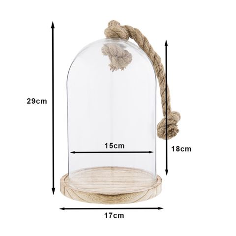 Load image into Gallery viewer, Clayre eef stolp 6gl2222 transparent 17x29 cm