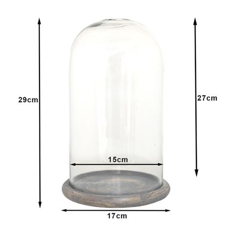 Load image into Gallery viewer, Clayre eef stolp 6gl3536 transparent 17x29 cm