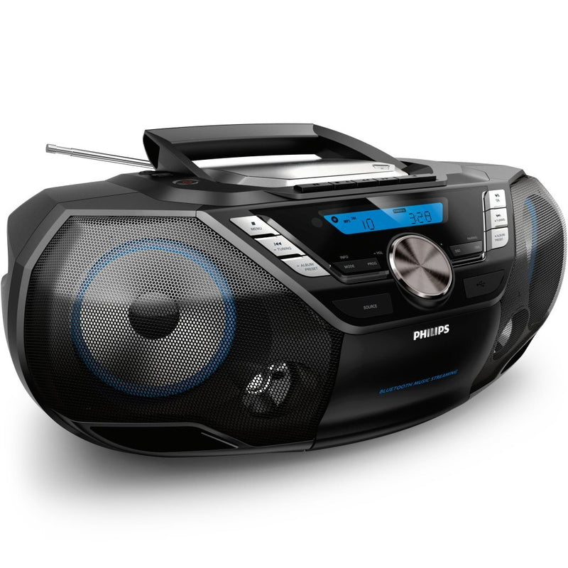 Laden Sie das Bild in Galerie -Viewer, Philips AZB798T 12 Draagbare CD-Radiospeler Zwart