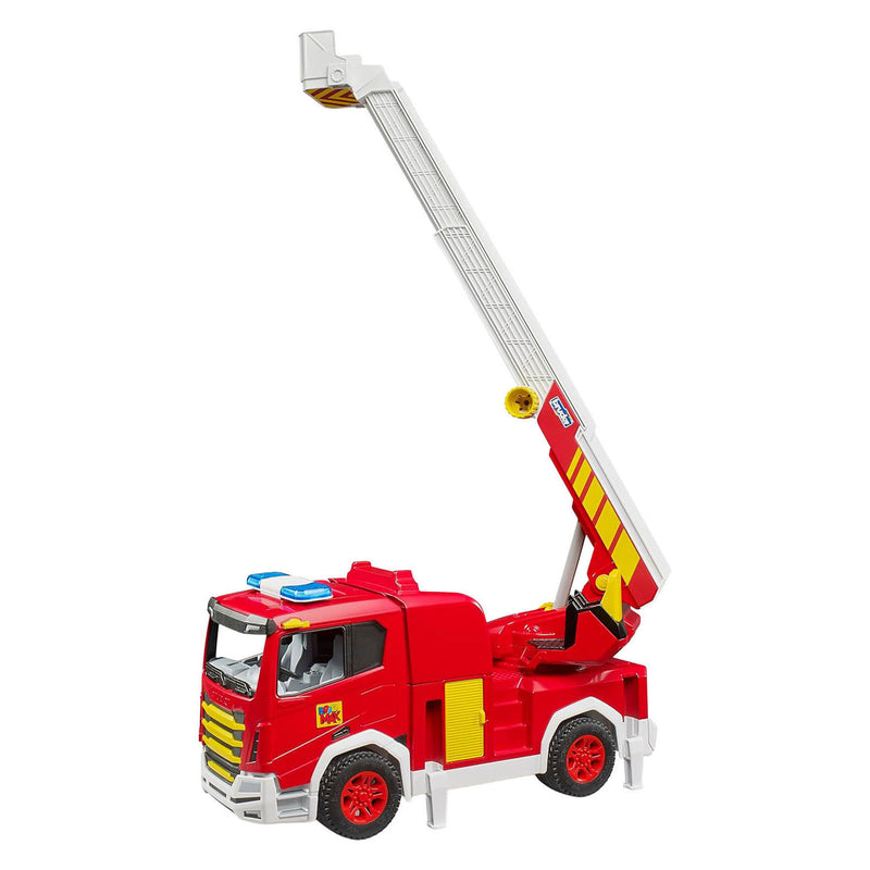 Afbeelding laden in galerijviewer, Bruder roadmax brandweerwagen met draaibare ladder