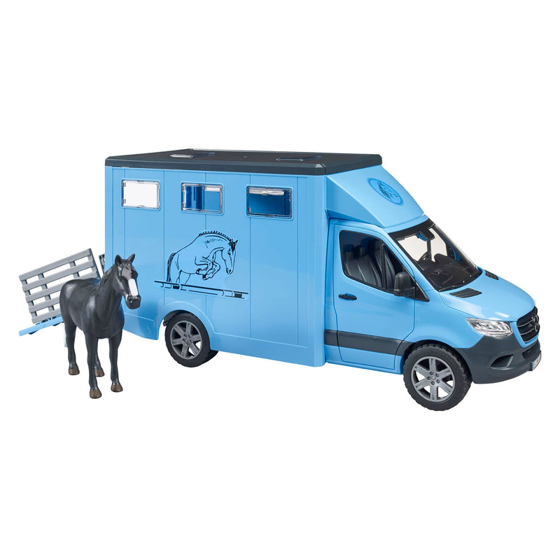 Laden Sie das Bild in Galerie -Viewer, Bruder mercedes benz sprinter paardentransport m 1 paard - 1:16