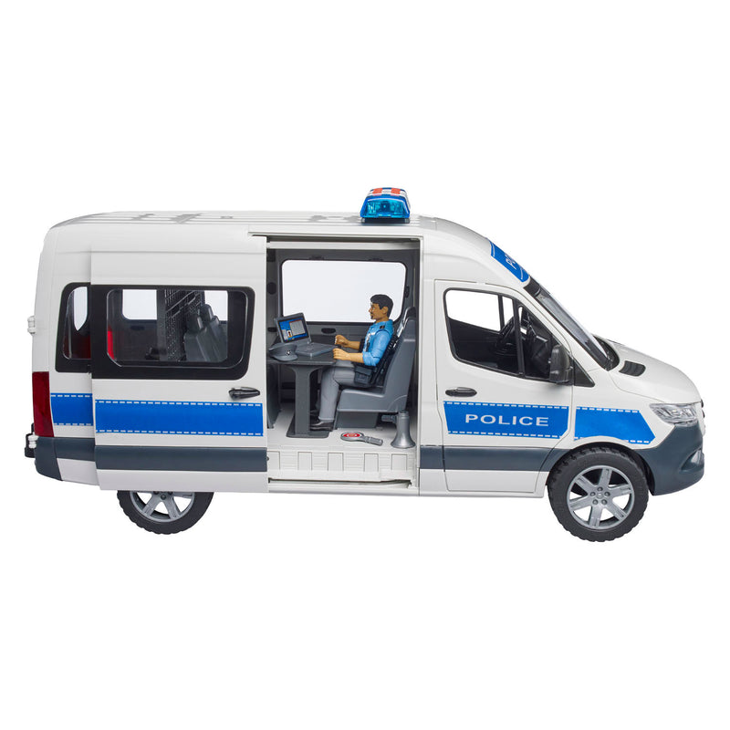 Chargez l'image dans la visionneuse de la galerie, Bruder mercedes benz sprinter politiehulpvoertuig kant-en-klaar model hulpdienstvoertuig (model)