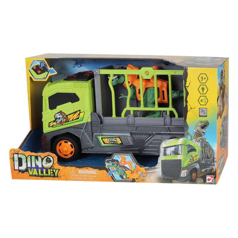 Afbeelding laden in galerijviewer, Abi dino valley transporttruck met kooi - 37cm