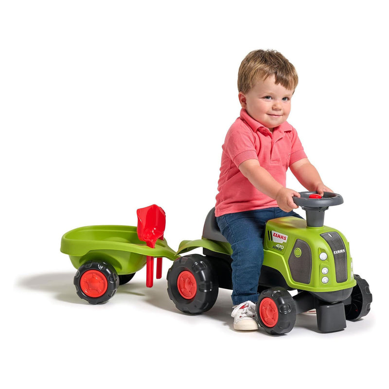 Chargez l'image dans la visionneuse de la galerie, Falk claas 470 arion ride-on groen met aanhanger + zandset