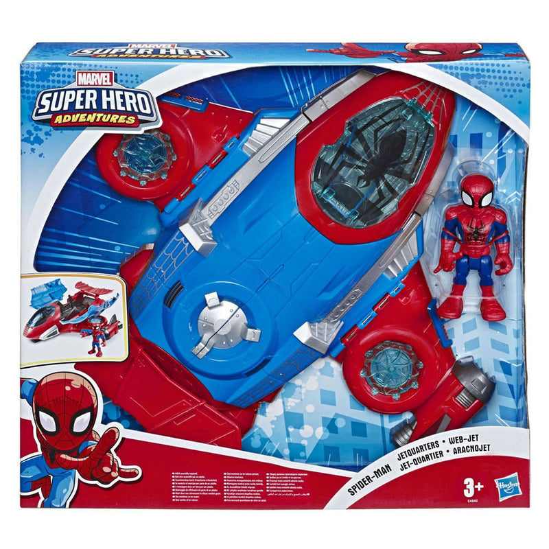 Afbeelding laden in galerijviewer, Super hero adventures spiderman jetquarters speelset