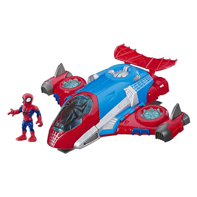 Afbeelding laden in galerijviewer, Super hero adventures spiderman jetquarters speelset