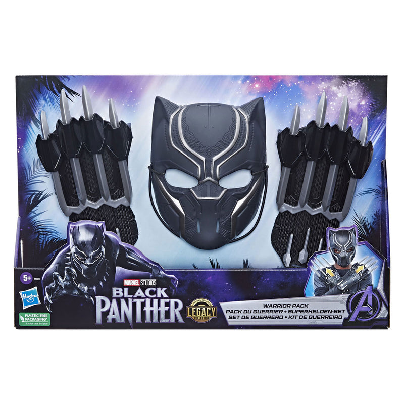 Afbeelding laden in galerijviewer, Black panther strijder pakket - masker en handschoenen