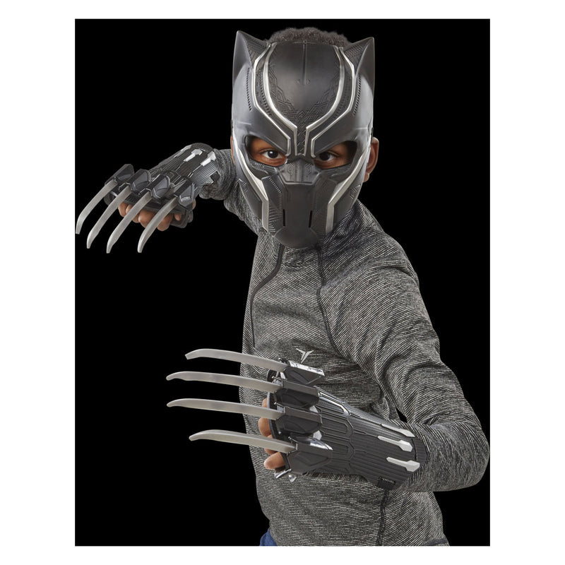 Afbeelding laden in galerijviewer, Black panther strijder pakket - masker en handschoenen