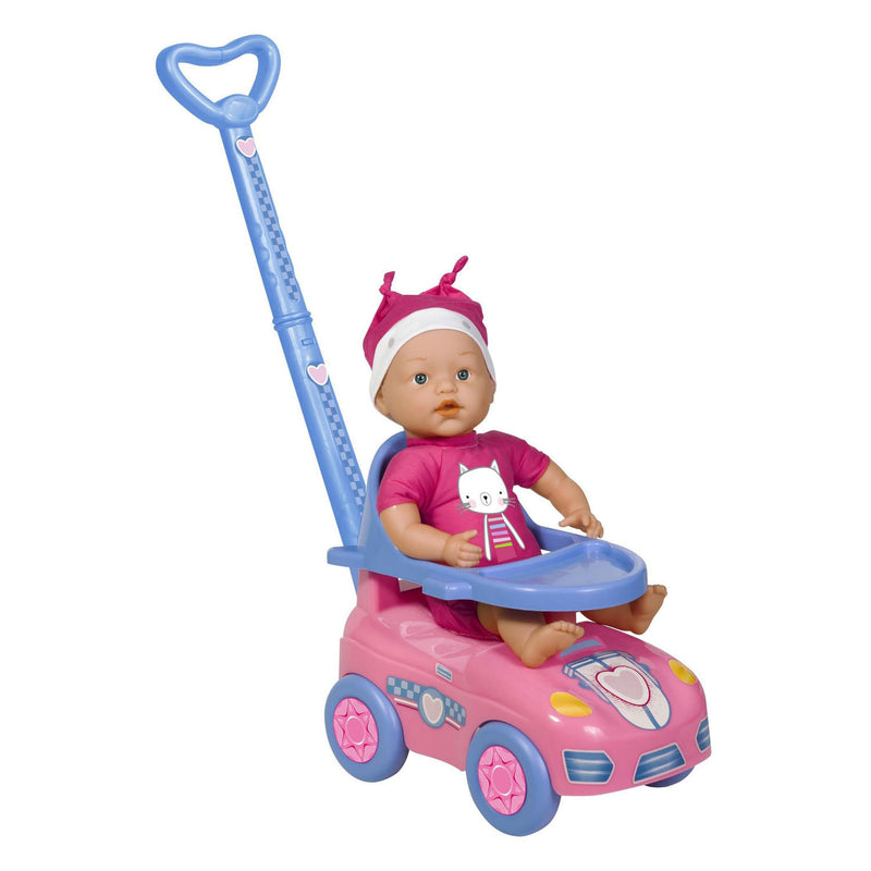 Chargez l'image dans la visionneuse de la galerie, Dolly babypop met loopauto - 37cm