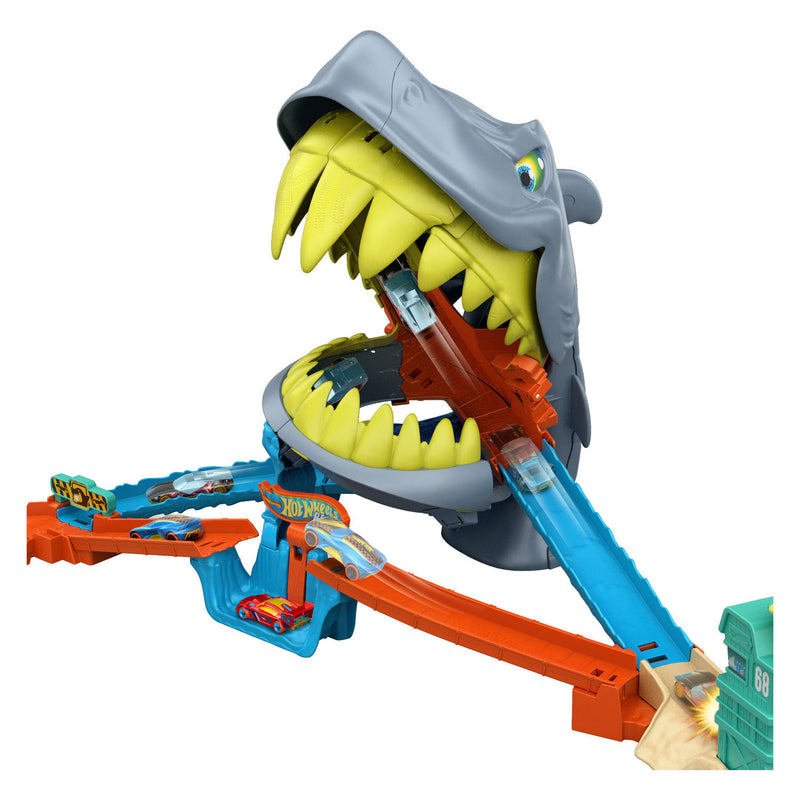 Afbeelding laden in galerijviewer, Hot wheels city plage shark chomp racebaan
