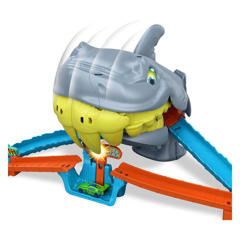 Afbeelding laden in galerijviewer, Hot wheels city plage shark chomp racebaan