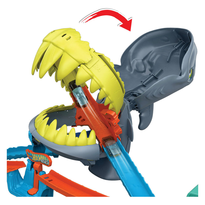 Afbeelding laden in galerijviewer, Hot wheels city plage shark chomp racebaan
