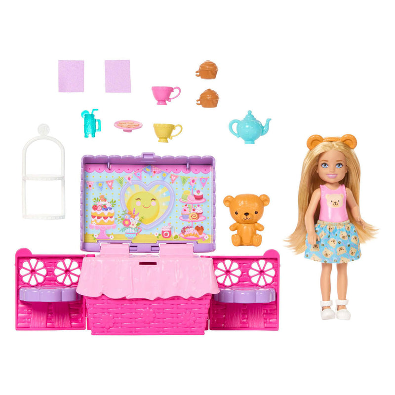 Afbeelding laden in galerijviewer, Barbie familie en vrienden club chelsea - pop-up theefeestje