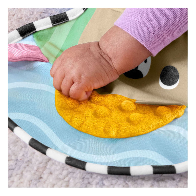 Afbeelding laden in galerijviewer, Fisher-price zintuiglijke avonturen buikligtrainer - voor pasgeborenen met bijtring en rammelaar