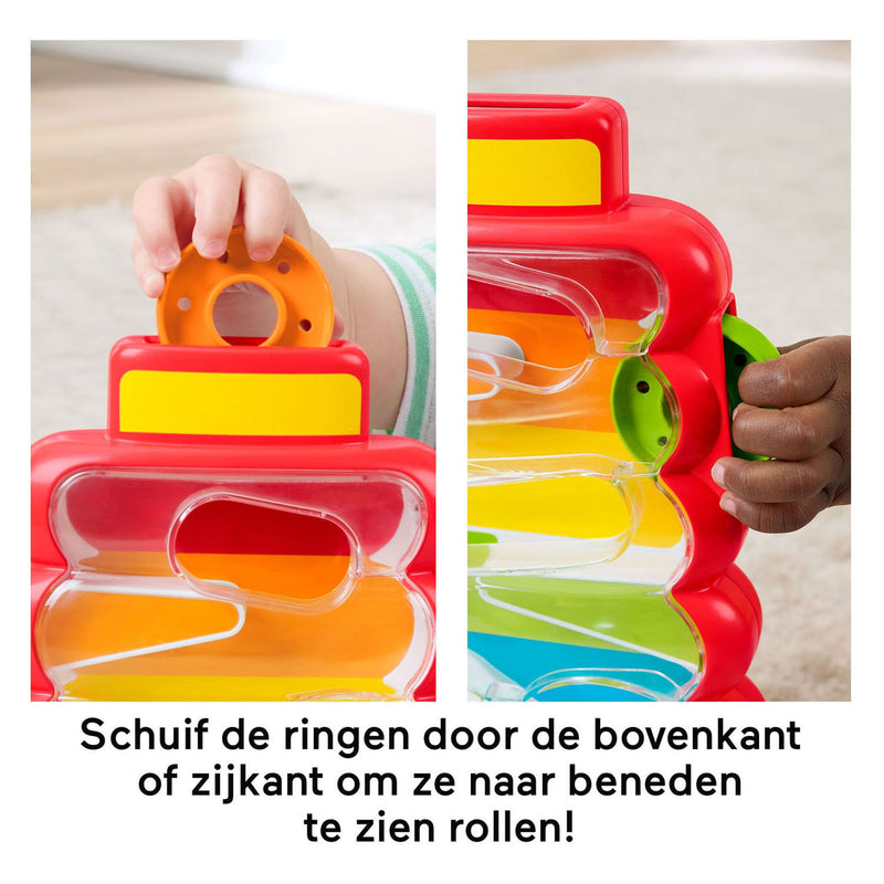 Afbeelding laden in galerijviewer, Fisher-price rollende ringen in wiebelende stapeltoren