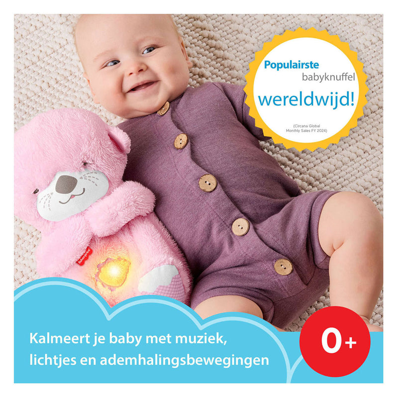 Chargez l'image dans la visionneuse de la galerie, Fisher-price bedtijd otter - roze pluchen babyspeelgoed