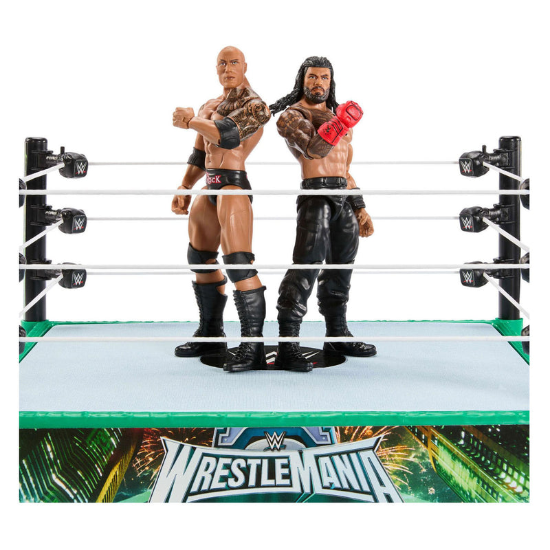 Afbeelding laden in galerijviewer, Mattel wwe vechtring met 2 speelfiguren