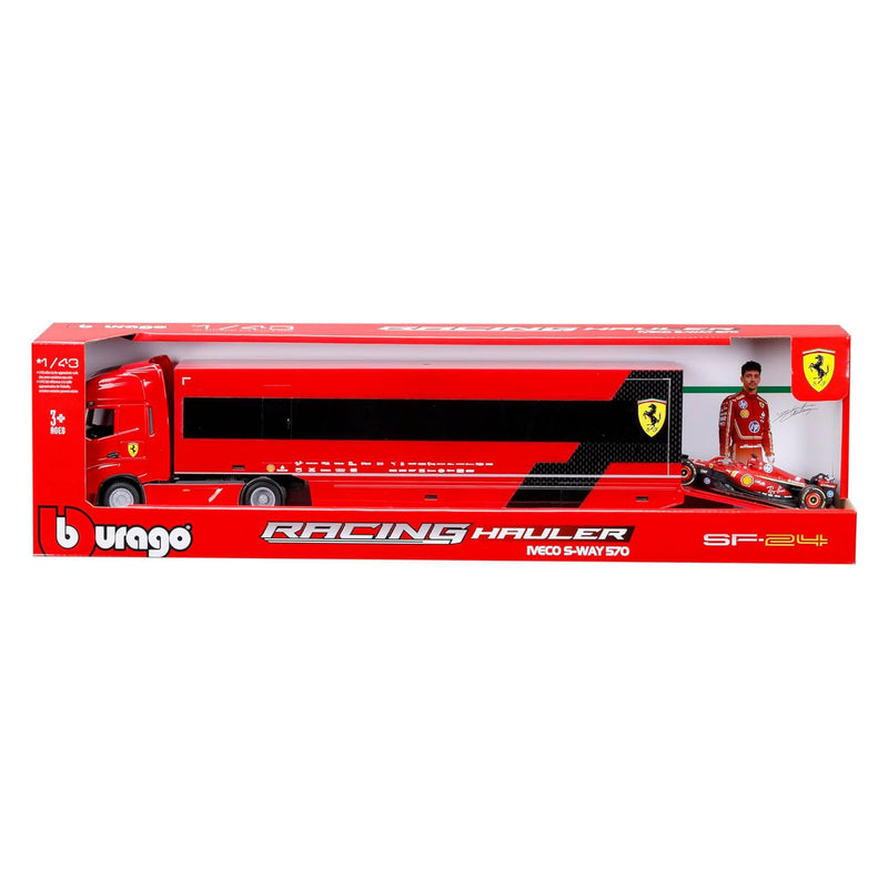 Afbeelding laden in galerijviewer, Burago iveco scuderia ferrari vrachtwagen - 1:43