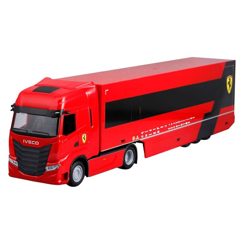 Afbeelding laden in galerijviewer, Burago iveco scuderia ferrari vrachtwagen - 1:43
