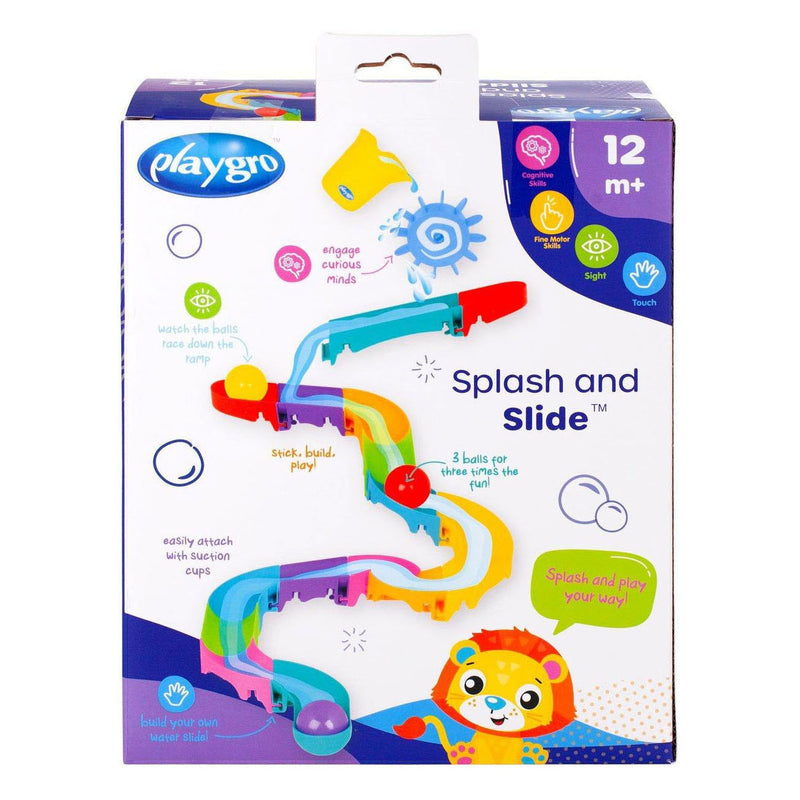 Chargez l'image dans la visionneuse de la galerie, Playgro -splash and slide- waterval glijbaan - badspeelgoed - peuter speelgoed - baby badspeelgoed - speelgoed baby - speelgoed 1 jaar -badspeeltje - water knikkerbaan -waterspeelgoed baby - waterspeelgoed peuters - inclusief 3 balletjes
