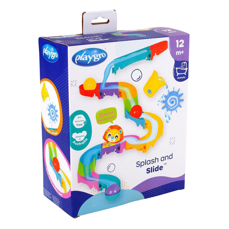 Chargez l'image dans la visionneuse de la galerie, Playgro -splash and slide- waterval glijbaan - badspeelgoed - peuter speelgoed - baby badspeelgoed - speelgoed baby - speelgoed 1 jaar -badspeeltje - water knikkerbaan -waterspeelgoed baby - waterspeelgoed peuters - inclusief 3 balletjes