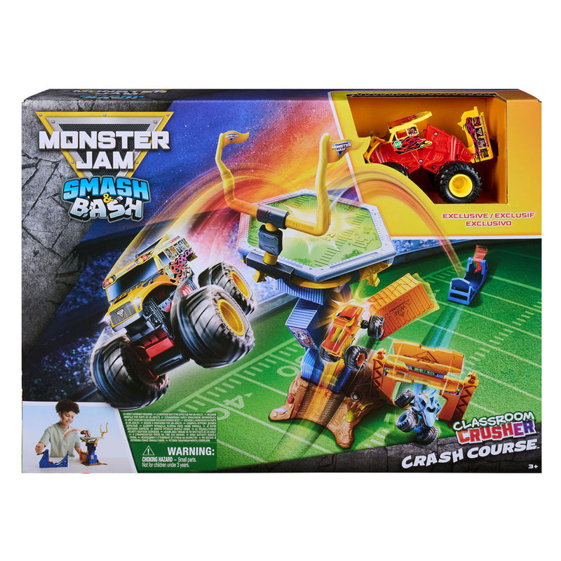 Chargez l'image dans la visionneuse de la galerie, Monster jam spin master speelgoed crash course set met monstertruck 1:64.