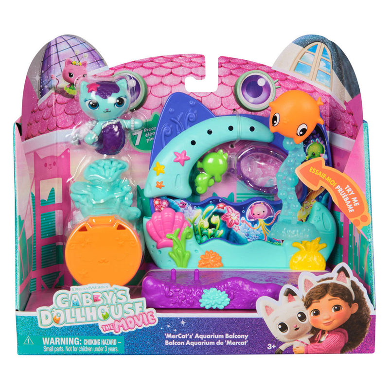 Afbeelding laden in galerijviewer, Gabby's poppenhuis gabby’s poppenhuis de film – meerminkat's aquarium balkon speelset