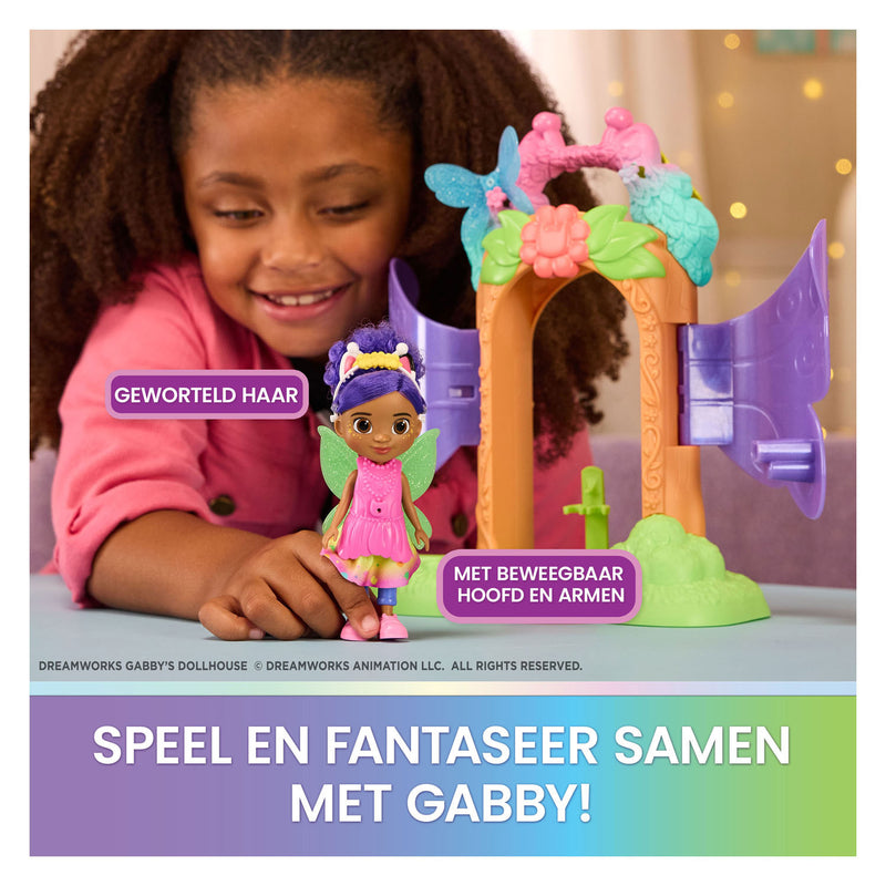 Afbeelding laden in galerijviewer, Gabby's poppenhuis feeënlandia - magische onthulling speelset met transformeerfunctie accessoires