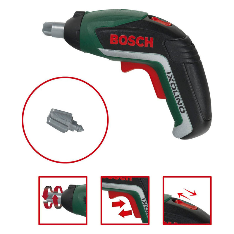 Afbeelding laden in galerijviewer, Klein toys bosch mini gereedschapsgordel-set - accuschroevendraaier, hamer, tang, zaag, moersleutel, schroevendraaier - incl. licht- en geluidseffecten - groen rood