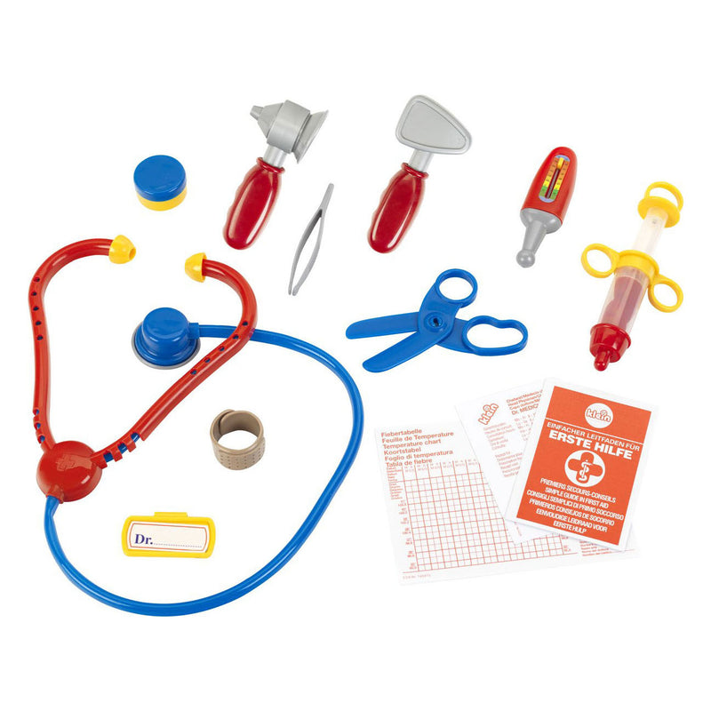 Afbeelding laden in galerijviewer, Klein toys - dokterkoffer - met accessoires - rood