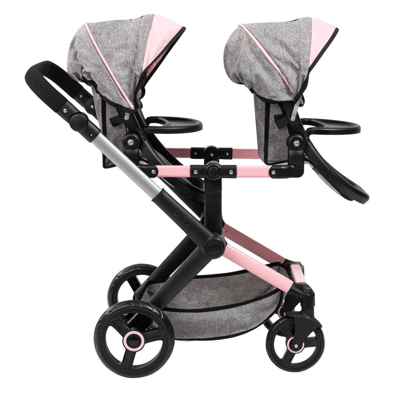 Afbeelding laden in galerijviewer, Xeo duo tweelingpoppenwagen - 46 cm