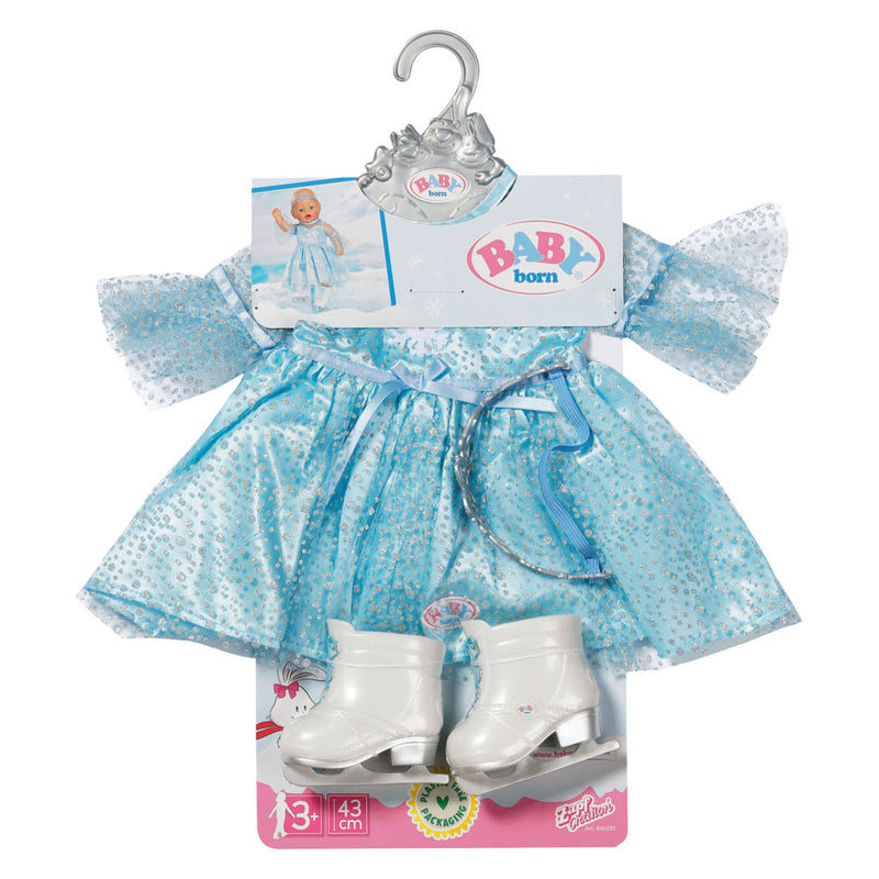 Afbeelding laden in galerijviewer, Baby born ijsprinses kledingset - 43cm