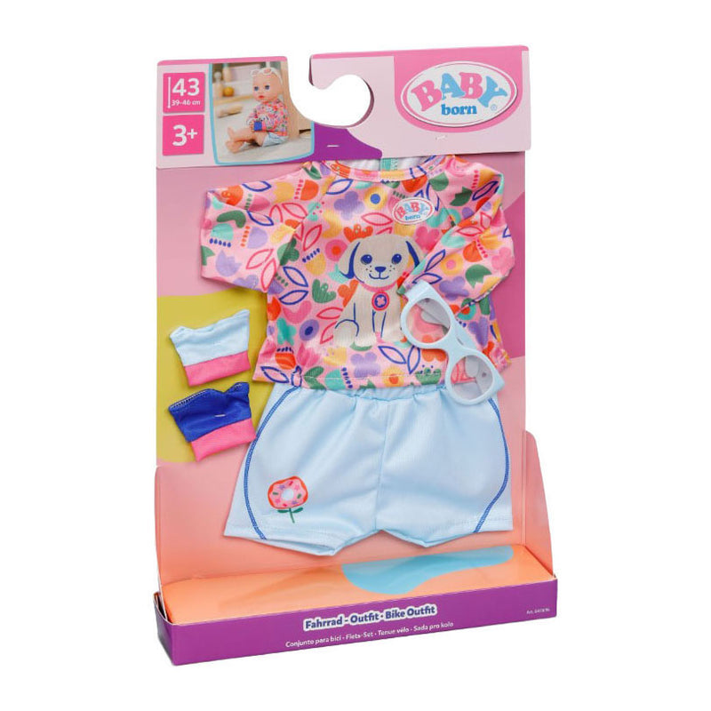 Afbeelding laden in galerijviewer, Baby born fietsoutfit - 43cm