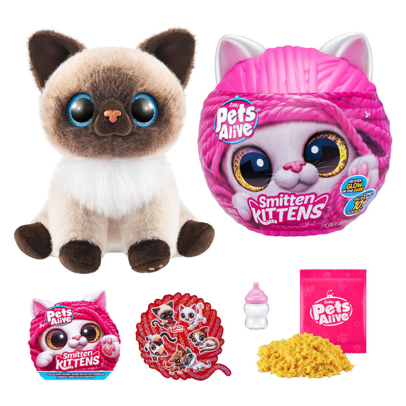 ギャラリービューアに画像をロードする, Zuru pets alive smitten kittens interactieve pluche knuffel