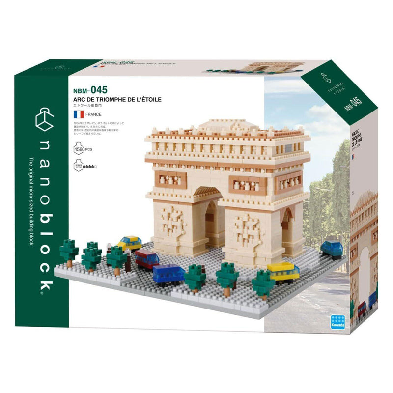 Afbeelding laden in galerijviewer, Bandai nanoblock bouwset arc de triomphe deluxe - 1560st.