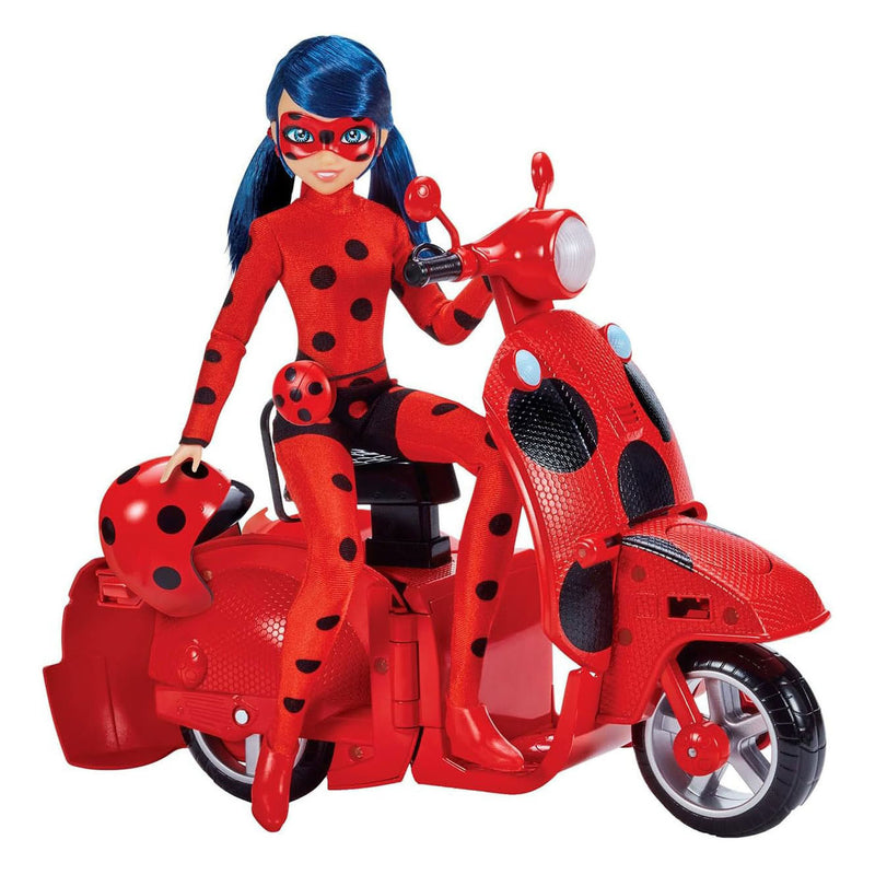 Afbeelding laden in galerijviewer, Bandai miraculous scooter met ladybug pop
