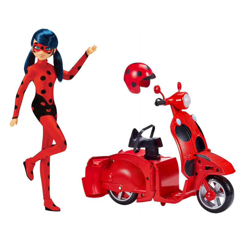 Afbeelding laden in galerijviewer, Bandai miraculous scooter met ladybug pop