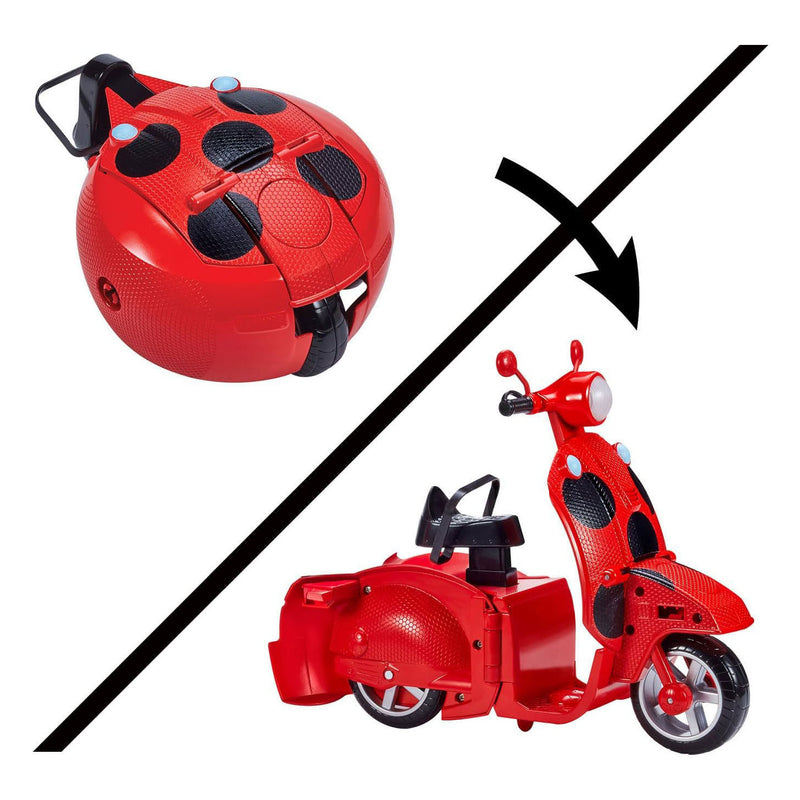 Afbeelding laden in galerijviewer, Bandai miraculous scooter met ladybug pop
