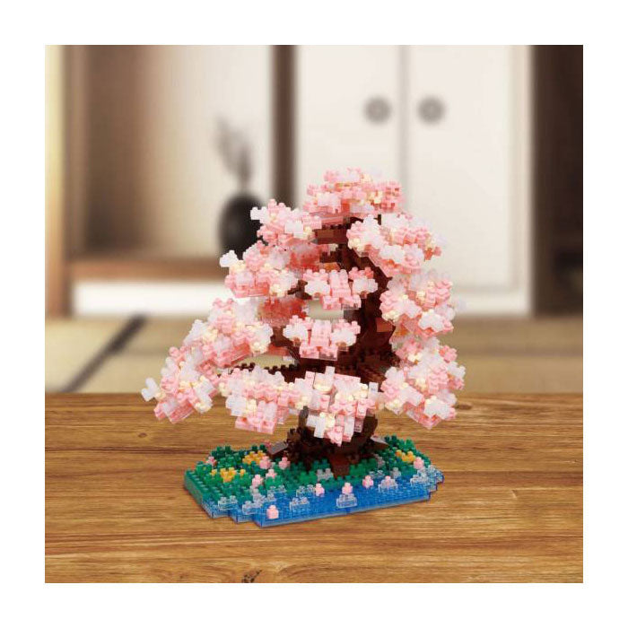 Chargez l'image dans la visionneuse de la galerie, Bandai nanoblock bouwset luxe kersenbloesemboom - 990st.