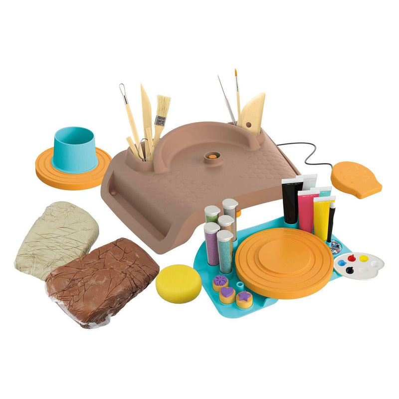 Chargez l'image dans la visionneuse de la galerie, Buki france professional studio pottery pottenbakkerij set incl. 2kg klei