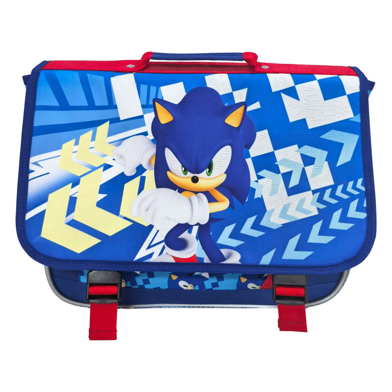 Afbeelding laden in galerijviewer, Sonic schooltas met 2 compartimenten en voorvak