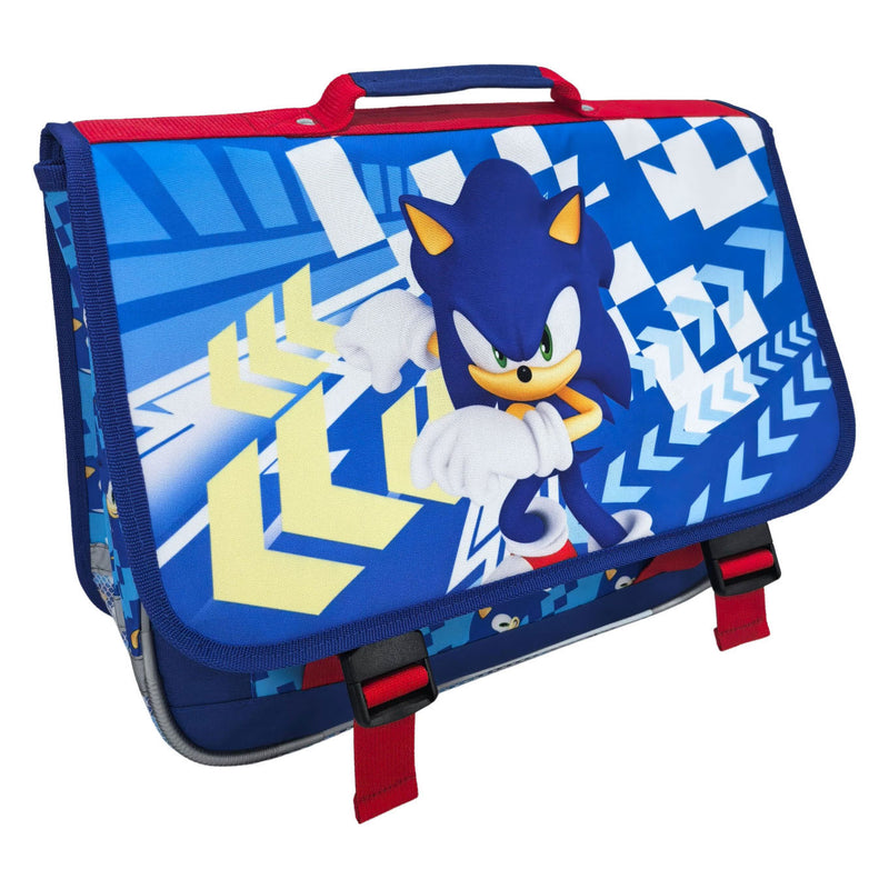 Afbeelding laden in galerijviewer, Sonic schooltas met 2 compartimenten en voorvak