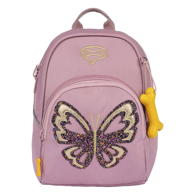 Afbeelding laden in galerijviewer, Stones and bones glitter butterfly lila laurel 2.0 rugzak
