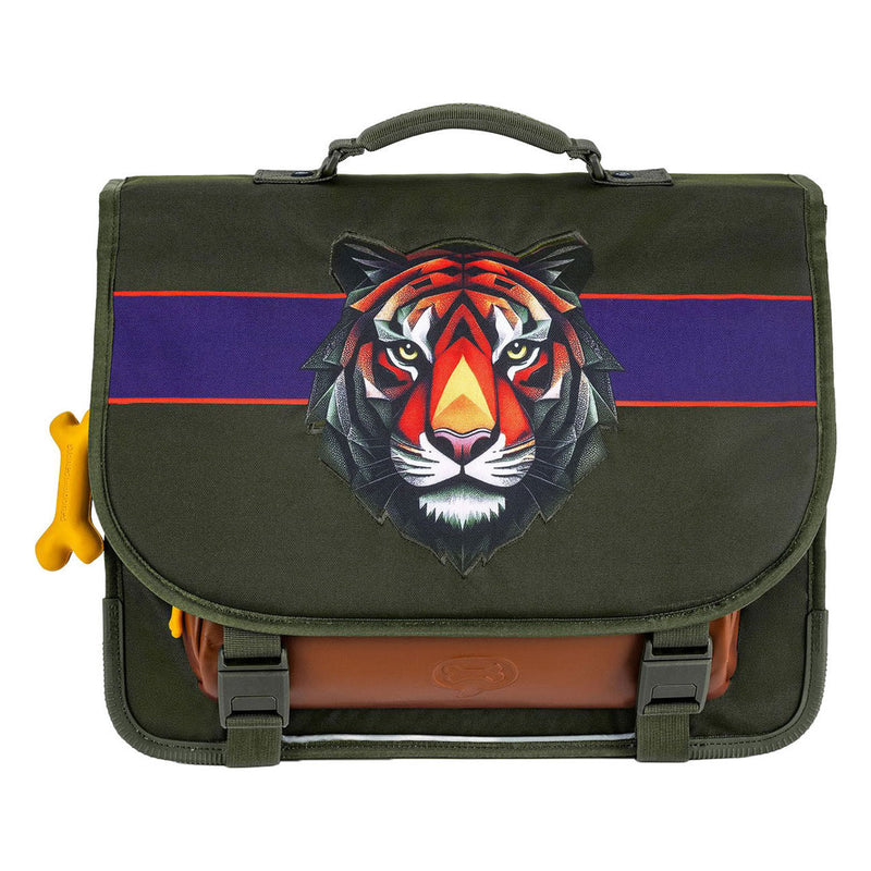 Afbeelding laden in galerijviewer, Stones and bones tiger facet khaki lake schooltas
