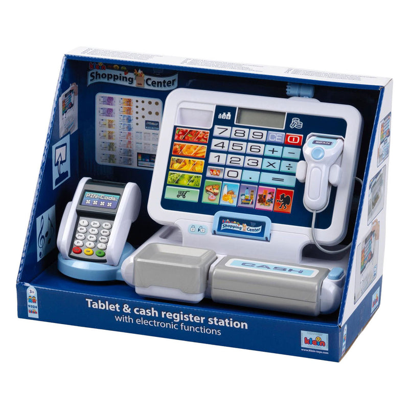 ギャラリービューアに画像をロードする, Klein toys - speelgoed kassa - incl. geluidseffecten, speelgoed munten, biljetten en credit card - meerkleurig