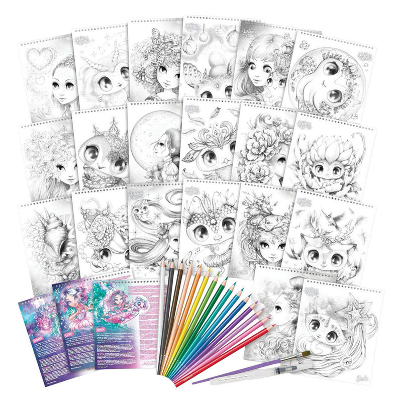 ギャラリービューアに画像をロードする, Nebulous stars aquarel set