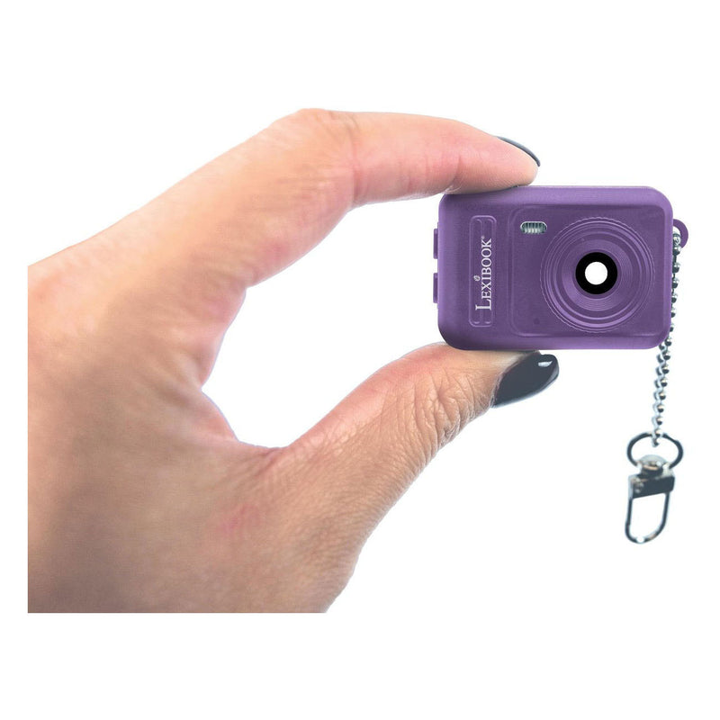 Afbeelding laden in galerijviewer, Mini digitale camera sleutelhanger paars