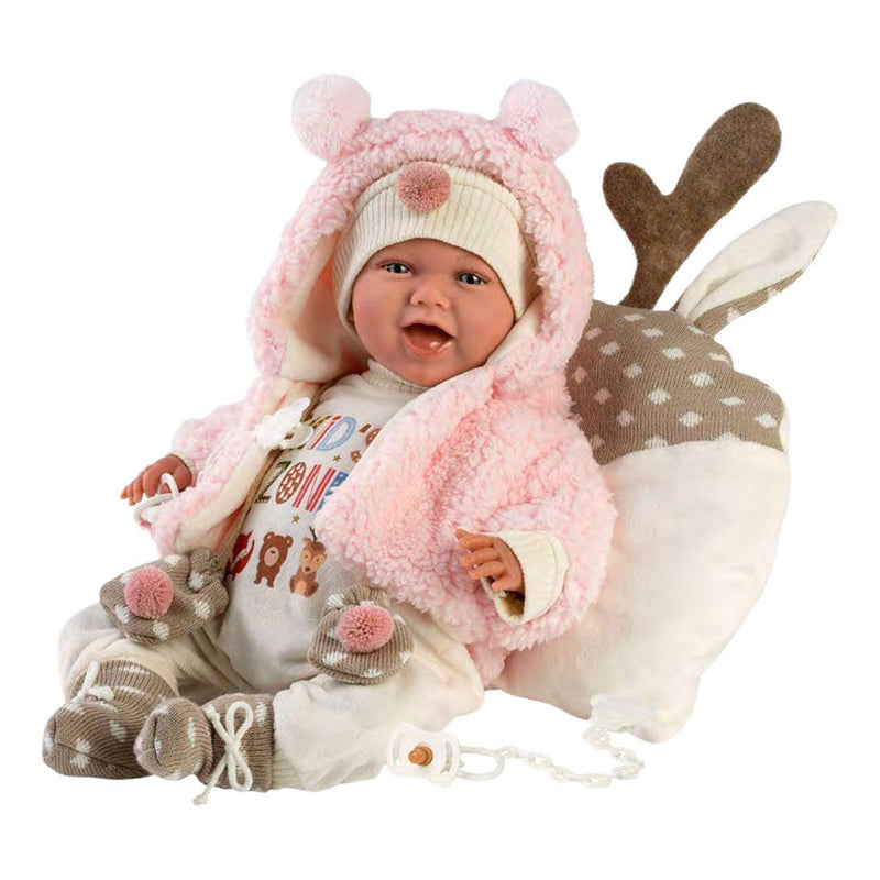 Afbeelding laden in galerijviewer, Imp mimi soft body babypop vrolijk met geluid - 42 cm