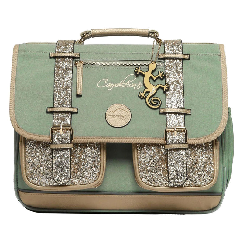 Chargez l'image dans la visionneuse de la galerie, Caméléon schooltas glossy green - 38cm