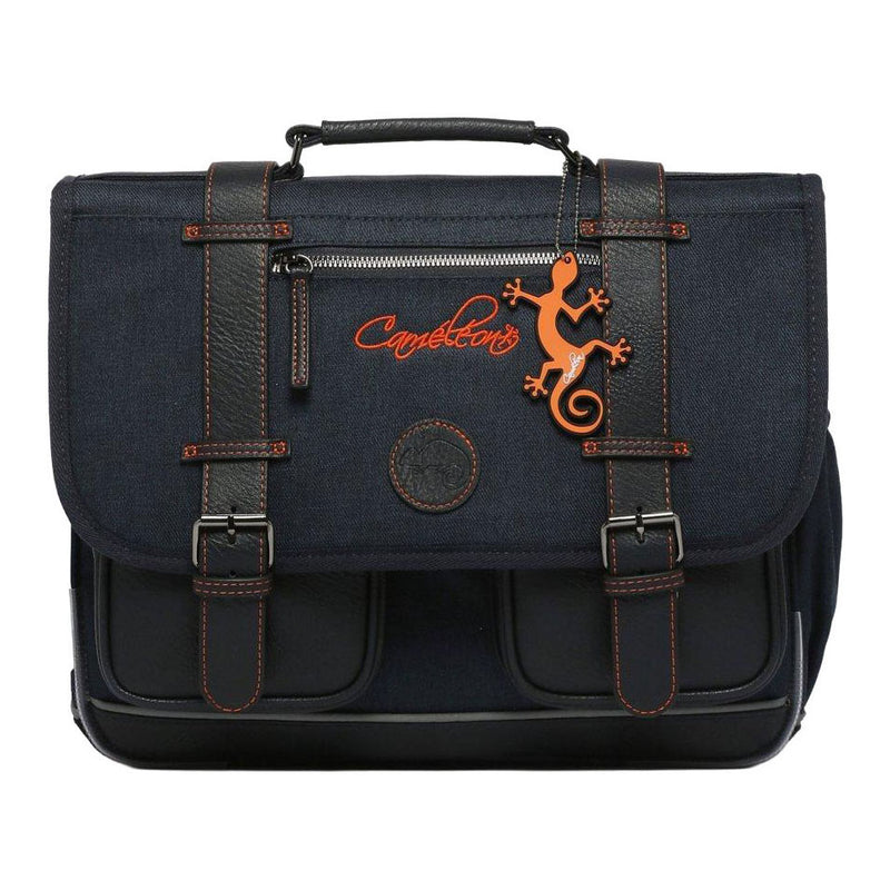 Chargez l'image dans la visionneuse de la galerie, Caméléon schooltas navy orange - 38cm